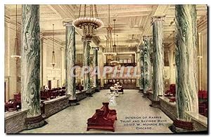 Immagine del venditore per Carte Postale Ancienne Chicago Interior of Harris Trust and Savings Bank Monroe st venduto da CPAPHIL