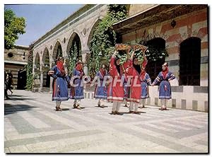 Carte Postale Moderne Damas La Danse Populatre Au Palais Azem Folklore