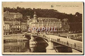 Bild des Verkufers fr Carte Postale Ancienne Dinant Ler Pont et htel des Postes zum Verkauf von CPAPHIL