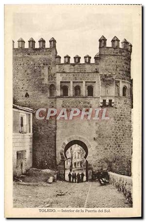 Carte Postale Ancienne Toledo Interior de la Puerta del Sol