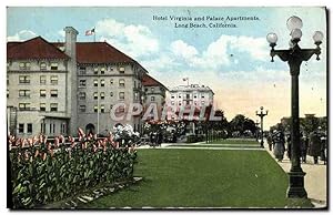 Bild des Verkufers fr Carte Postale Ancienne Htel Virginia and Palace Apartments Long Beach California zum Verkauf von CPAPHIL