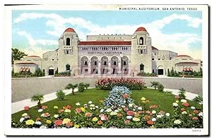Carte Postale Ancienne Municipal Auditorium San Antonio Texas