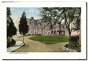 Carte Postale Ancienne The Attleboro Sanitarium The Bigney building County street