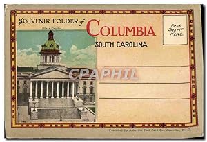 Carte Postale Ancienne Livret pour Carte Postale Ancienne Souvenir Folder Of State Capital Columb...