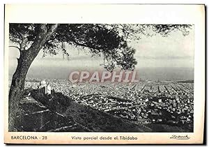 Carte Postale Ancienne Barcelona Vista Parcial desde el Tibidabo