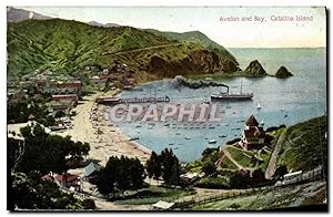 Carte Postale Ancienne Avalon And Bay Catalina Island