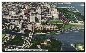 Carte Postale Ancienne Looking Across Miami River Miami Florida