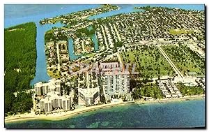 Carte Postale Moderne Aerial View Of Ket Biscayne From The Atlantic Ocean Florida