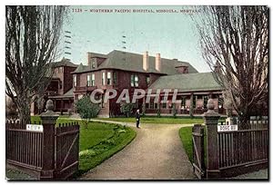 Carte Postale Ancienne Northern Pacific Hospital Missoula Montana