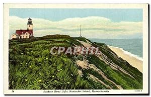 Carte Postale Ancienne Sankaty Head Light Nantucket Island Massachusetts