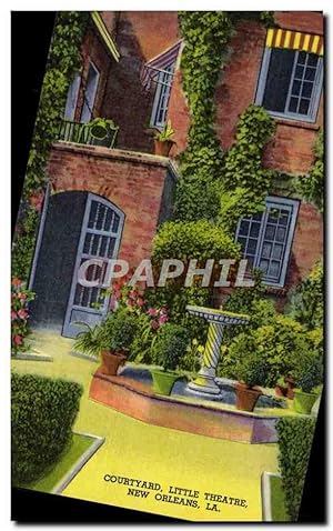 Seller image for Carte Postale Ancienne Courtyard Little Théâtre New Orleans for sale by CPAPHIL