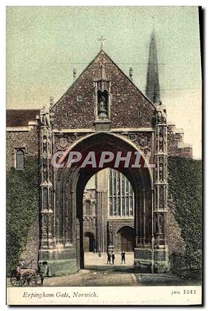 Carte Postale Ancienne Erpingham Gate Norwich