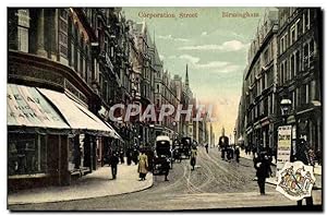 Carte Postale Ancienne Coporation Street Birmingham
