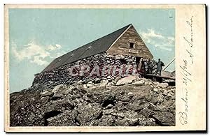 Carte Postale Ancienne Top House Summit Of Mit Washington White Mountains