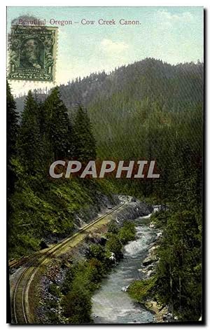 Carte Postale Ancienne Beautiful Oregon Cow Creek Canon