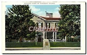 Carte Postale Ancienne Boyhood Home Of Woodrow Wilson