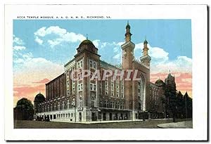 Carte Postale Ancienne Acca Temple Richmond Va State Library Building Bibliotheque