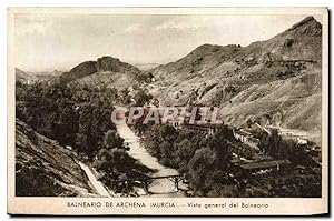 Carte Postale Ancienne Balneario De Archena Vista Général Del Balneario