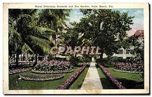 Carte Postale Ancienne Royal Poinciana Grounds And Tea Garden Palm Beach Fla