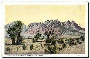 Carte Postale Ancienne Organ Mountains Near El Paso Texas