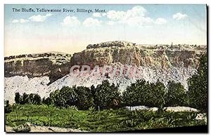 Carte Postale Ancienne The Bluffs Yellowstone River Billings Mont