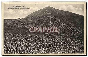 Bild des Verkufers fr Carte Postale Ancienne Riesengebirge Schneekoppe Vom Rubezhlgarten zum Verkauf von CPAPHIL