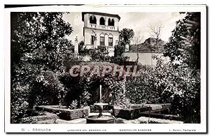 Carte Postale Ancienne Granada Jardines Del Généralife