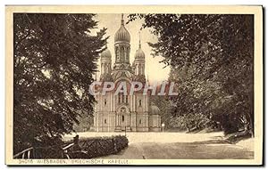 Bild des Verkufers fr Carte Postale Ancienne Wiesbaden Griechische Kapelle zum Verkauf von CPAPHIL