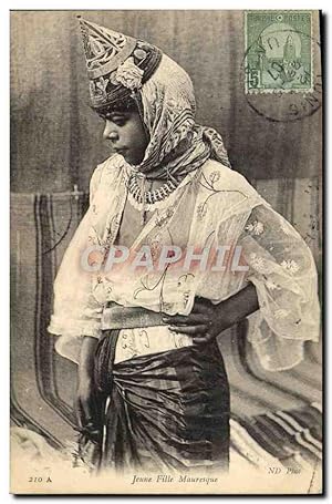 Carte Postale Ancienne Jeune Fille Mauresque Femme Tunisie