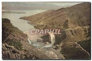 Carte Postale Ancienne Arizona The Apache Trail Roosevelt dam and Lake