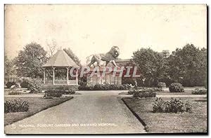 Carte Postale Ancienne Reading Forbury Gardens And Maiwand Memorial Lion