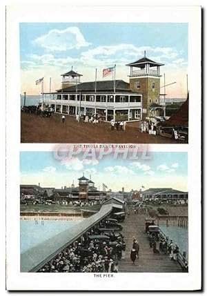 Carte Postale Ancienne The Tivoli Dance Pavillon the Pier Wesley House From Wesley Harbor