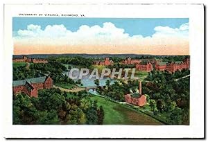 Carte Postale Ancienne University Of Virginia Richmond Va City Halls