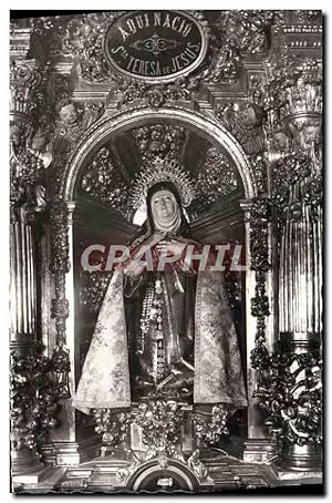 Image du vendeur pour Carte Postale Ancienne Avila Iglesia de Santa Teresa Imagen de la Santa mis en vente par CPAPHIL
