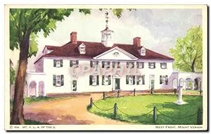 Carte Postale Ancienne West Front Mount Vernon