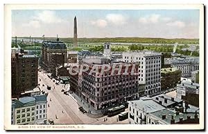 Bild des Verkufers fr Carte Postale Ancienne Birds Eye View Of Washington D C zum Verkauf von CPAPHIL