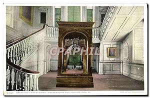 Carte Postale Ancienne Liberty Bell And Stairway Independence Hall Philadelphia Pa