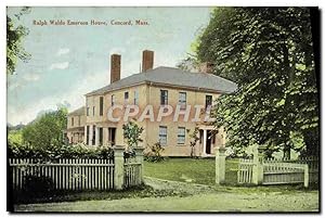 Carte Postale Ancienne Ralph Waldo Emerson House Concord Mass