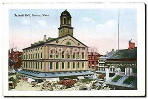 Carte Postale Ancienne Faneuil Hall Boston Mass South station Atlantic Ave