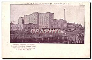 Carte Postale Ancienne vue De la Nouvelle Usine Remy Wygmael Publicite Amidon Royal Remy