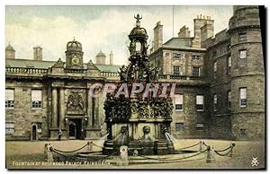 Carte Postale Ancienne Fountain At Holyrood Palace Edinburgh