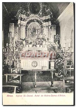 Carte Postale Ancienne Arlon Eglise St Donat Autel de Notre Dame
