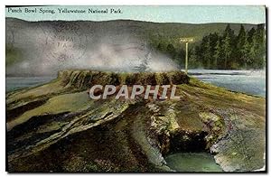 Carte Postale Ancienne Punch Bowl Spring Yellowstone National Park