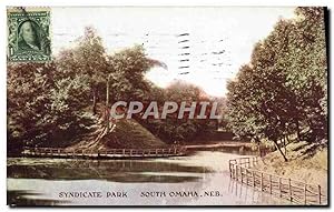 Carte Postale Ancienne Syndicate Park South Omaha Neb