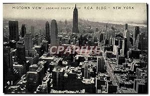 Carte Postale Ancienne Midtown View Looking South From New York