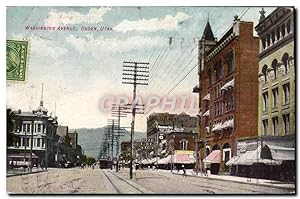 Carte Postale Ancienne Washington Avenue Ogden Utah