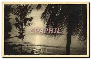 Carte Postale Ancienne Dakar Lever de Soleil sur Goree Senegal