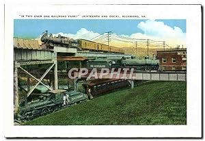 Carte Postale Ancienne Is Two Over One Railroad Fare Richmond Va Train White house of the Confede...