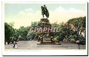 Carte Postale Ancienne Washington Monument Fairmount Park Philadelphia Pa