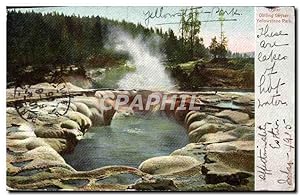 Carte Postale Ancienne Crater Obblongg Geyser Yellowstone Park